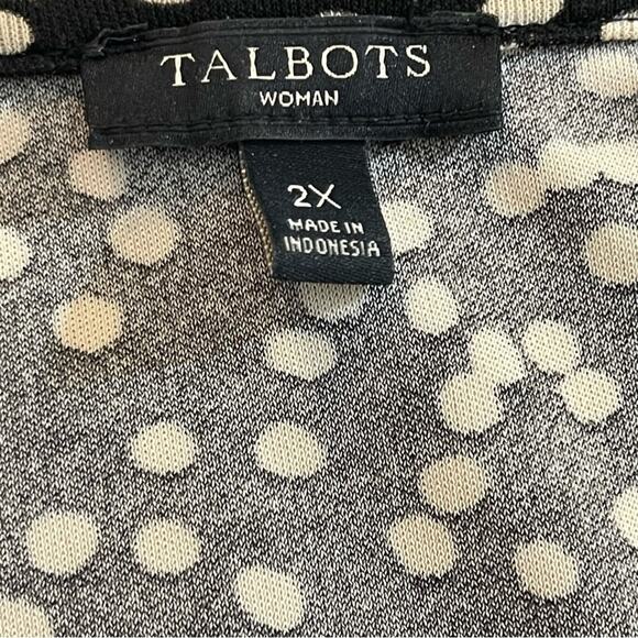 Talbots polka dot top size 2X‎ - Picture 5 of 6
